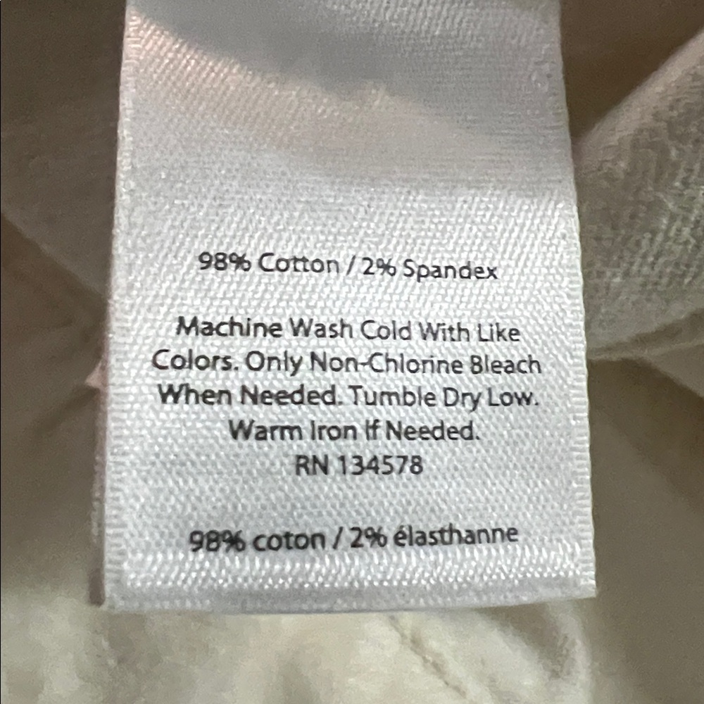 Vineyard Vines Cream Velvet Skinny Pants Size 8 | Old Money Preppy Coastal Luxe - Picture 11 of 12